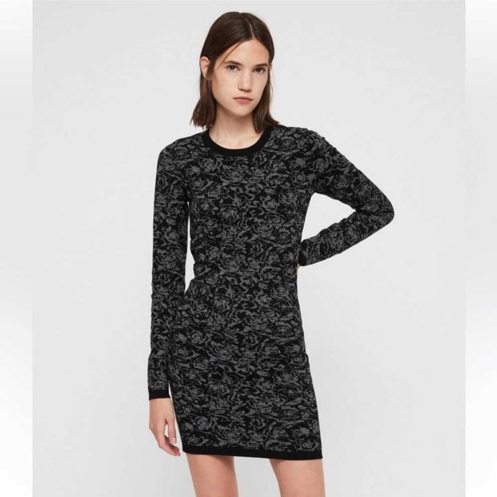 ALL SAINTS Lex Rose Jacquard Dress Mini Length Bl… - image 10