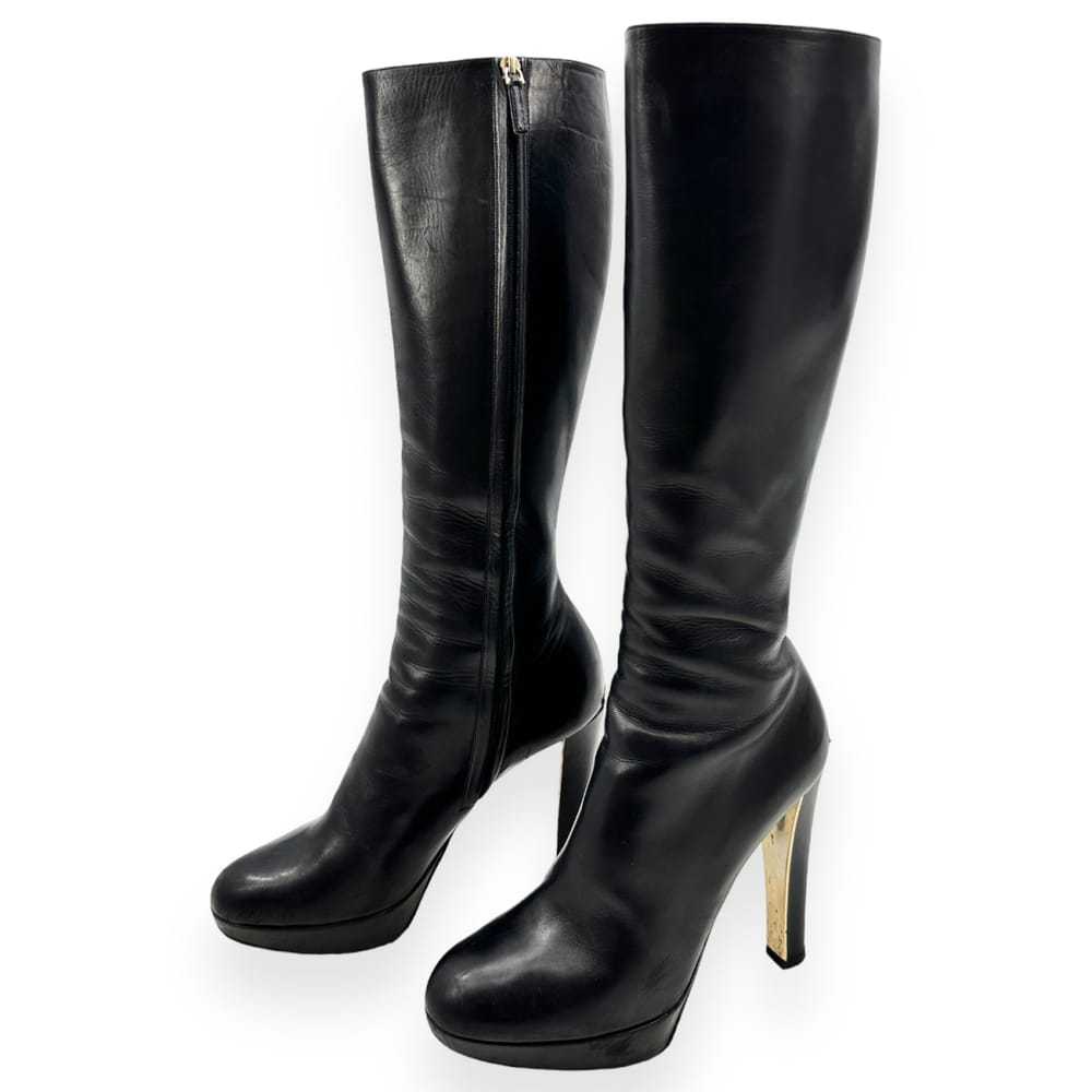 Dior Leather riding boots - image 2