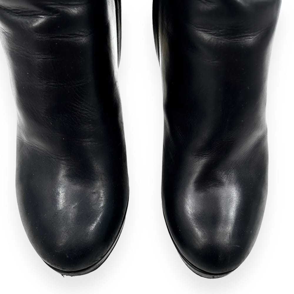 Dior Leather riding boots - image 4