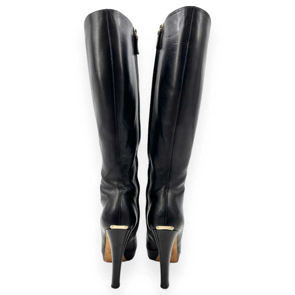 Dior Leather riding boots - image 5