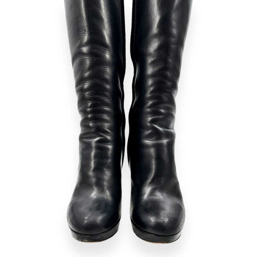 Dior Leather riding boots - image 8