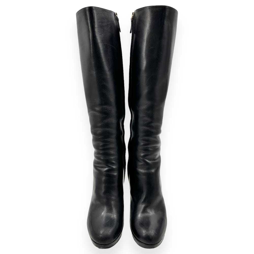 Dior Leather riding boots - image 9