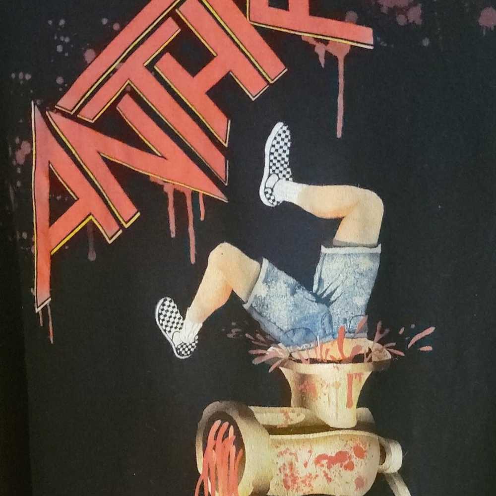 Vintage Anthrax Meat Grinder T-Shirt Size Large - image 2