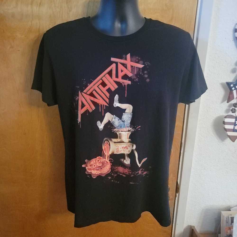 Vintage Anthrax Meat Grinder T-Shirt Size Large - image 4