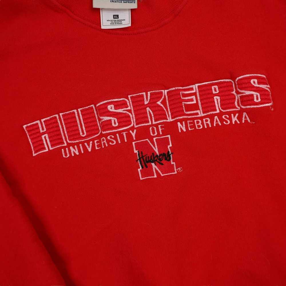 Vintage University of Nebraska Huskers Embroidere… - image 4