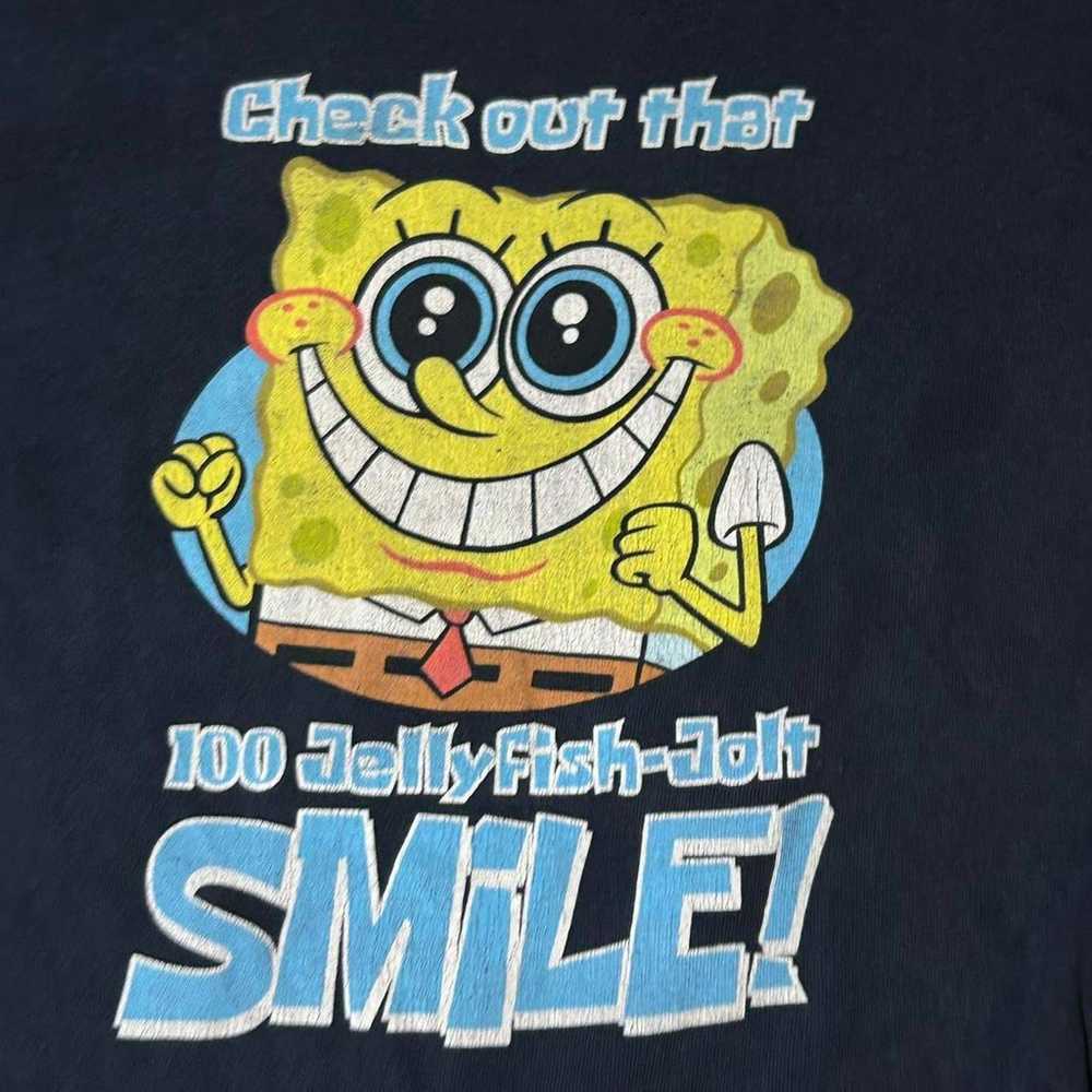 Y2K 2000s Spongebob 100 Jolt Smile Longsleeve. Sz… - image 2