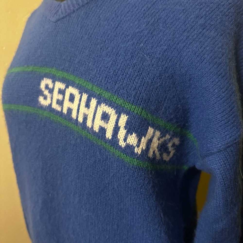 RARE VINTAGE Authentic NFL Seahawks Pro Line Wool… - image 1