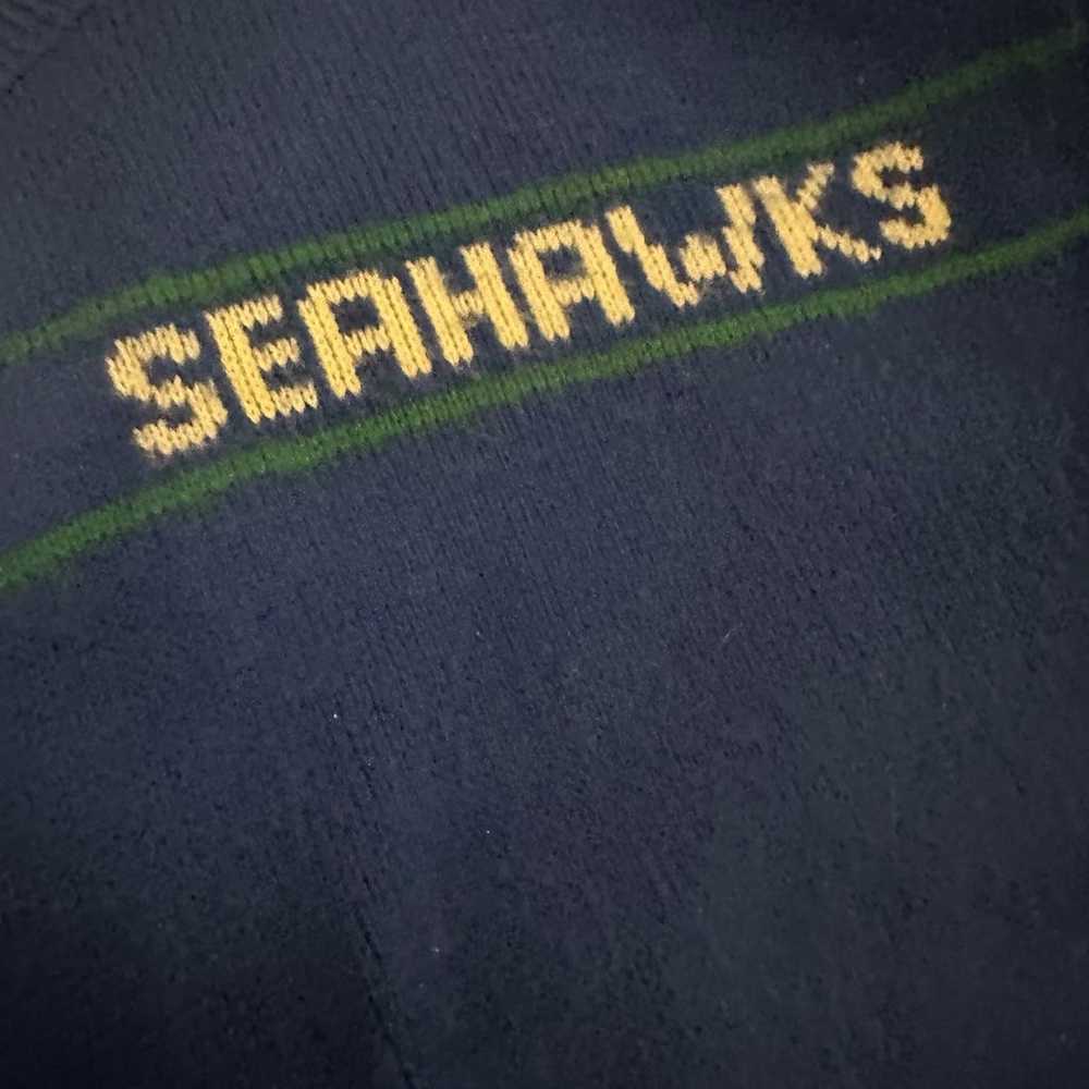 RARE VINTAGE Authentic NFL Seahawks Pro Line Wool… - image 8