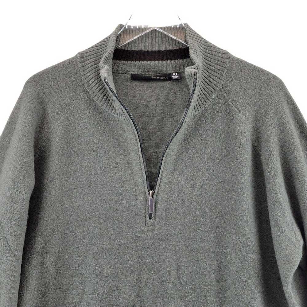 Smartwool Mens 1/4 Zip Sweater Size XL Merino Woo… - image 3