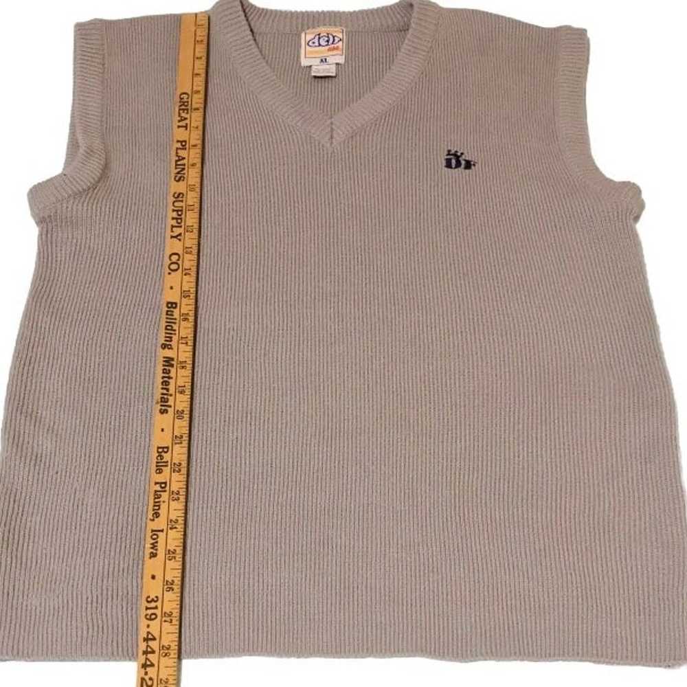 DELF USA Gray Sweater Vest Men’s XL Vintage Hip H… - image 5