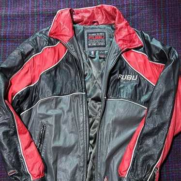 Leather Fubu Philadelphia 76ers jacket. Size L - image 1