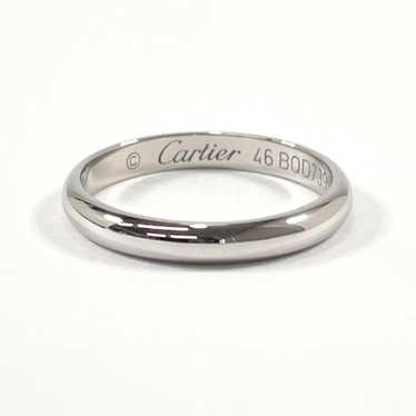 CARTIER Wedding Ring Pt950 Platinum  Women's Silv… - image 1