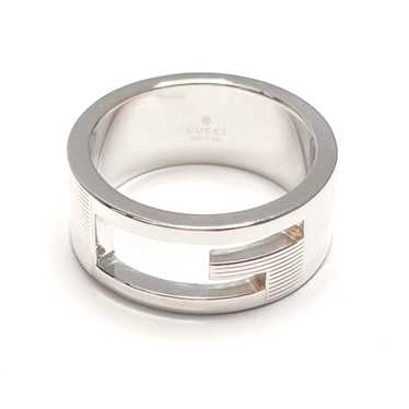 GUCCI Branded Cutout G Ring Silver 925  Women's - image 1