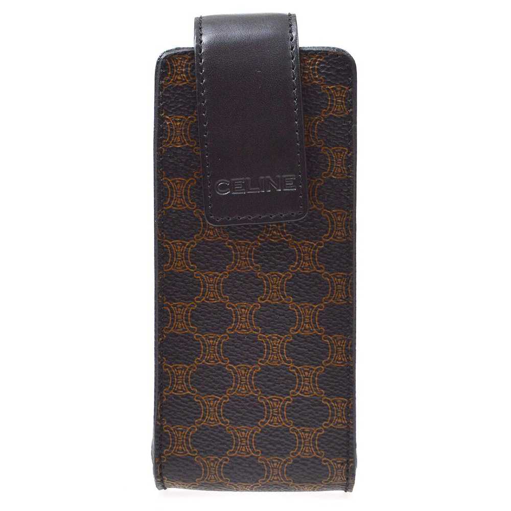 CELINE Macadam Pattern Multi Pouch Bag Black AK31… - image 1