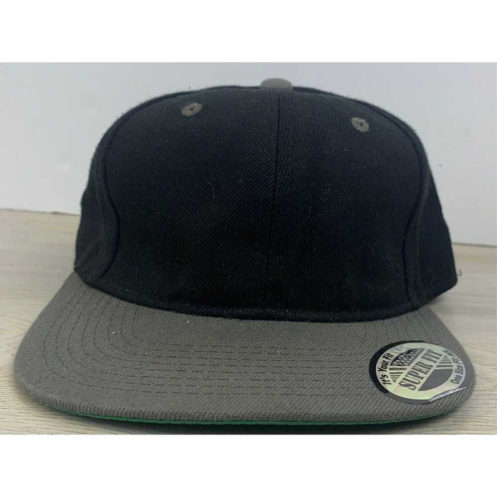 Other Black Gray Snapback Hat Black Snapback Adul… - image 1