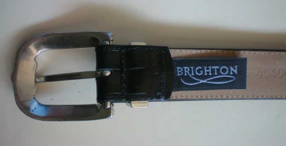 Brighton Black and Brown Leather Belt - image 3
