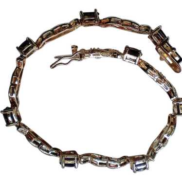 Amethyst February Gemstone Link Bracelet - image 1