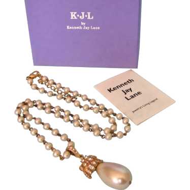 Scarce!  Signed Kenneth Jay Lane KJL Elizabeth Ta… - image 1