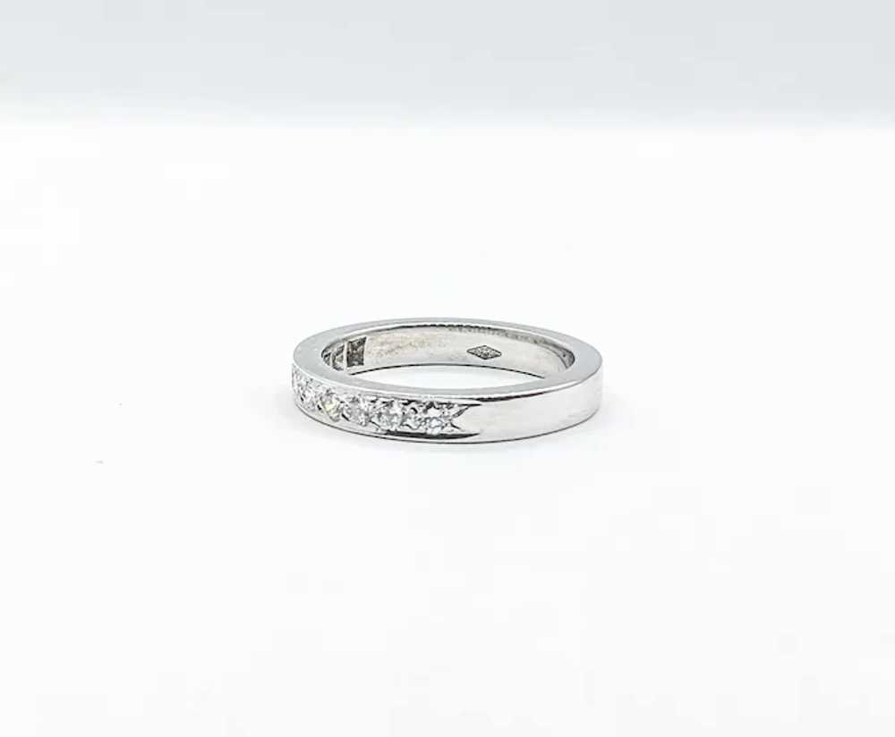 Stackable Diamond Band Ring in 18k White Gold - image 7