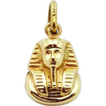 Vintage 9ct. Yellow Gold 3D Egyptian Pharaoh Charm
