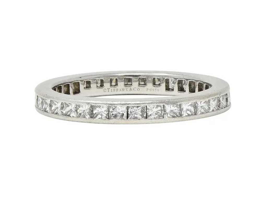 Tiffany & Co. 0.78 CTW Princess Cut Diamond Plati… - image 3