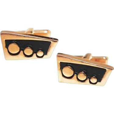 60s Mod Atomic Gold Cufflinks