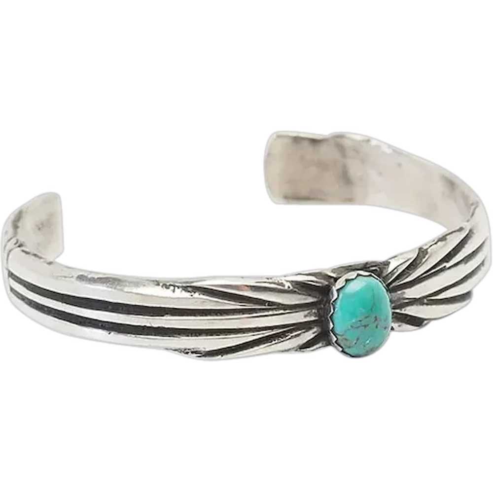 Albert Jeanette Brown sterling silver turquoise N… - image 1