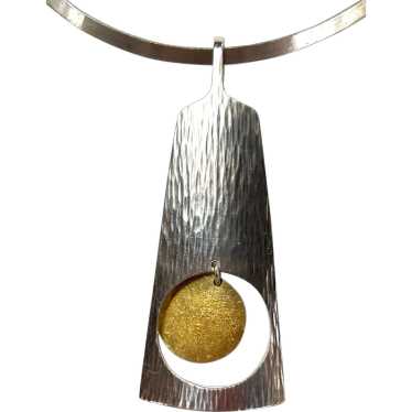 Hans Hansen Sterling Silver Pendant Necklace