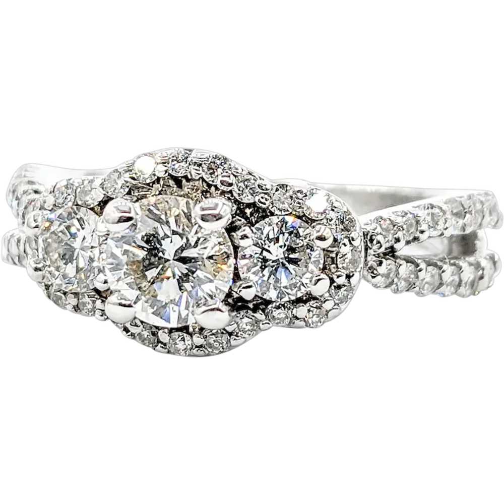 1.25ctw Bridal Diamond Ring In White Gold - image 1