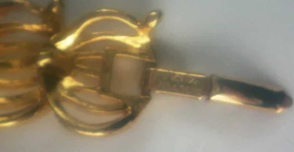 Signed Napier Gold tone Link Bracelet - image 4