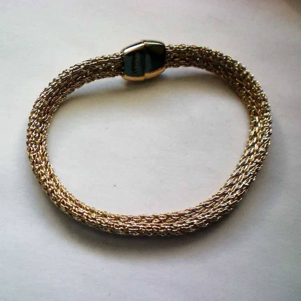 Monet Gold tone Chain Bracelet - image 3