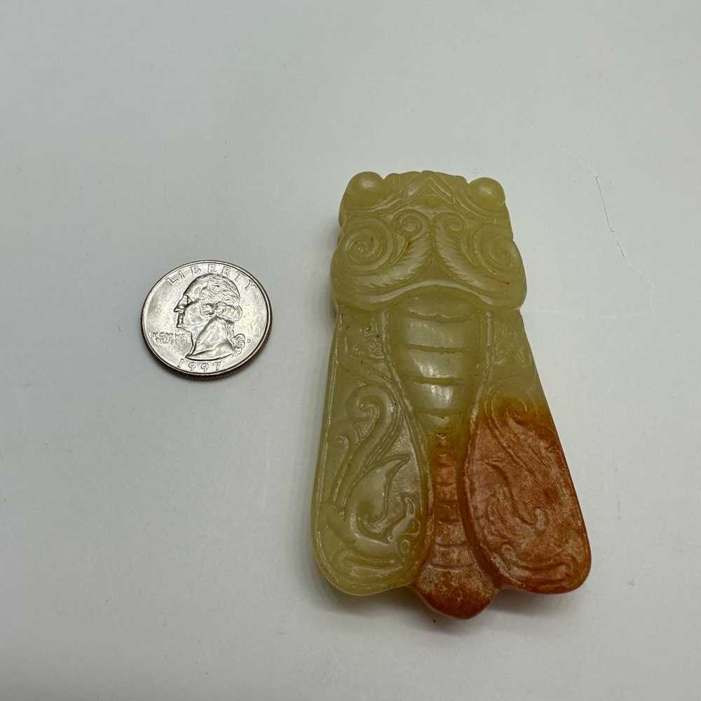 Vintage Hand Carved Locus Pendant - image 3