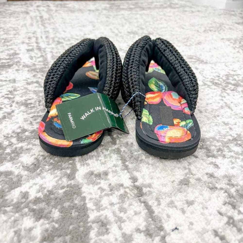 Farm Rio Cloth flip flops - image 4