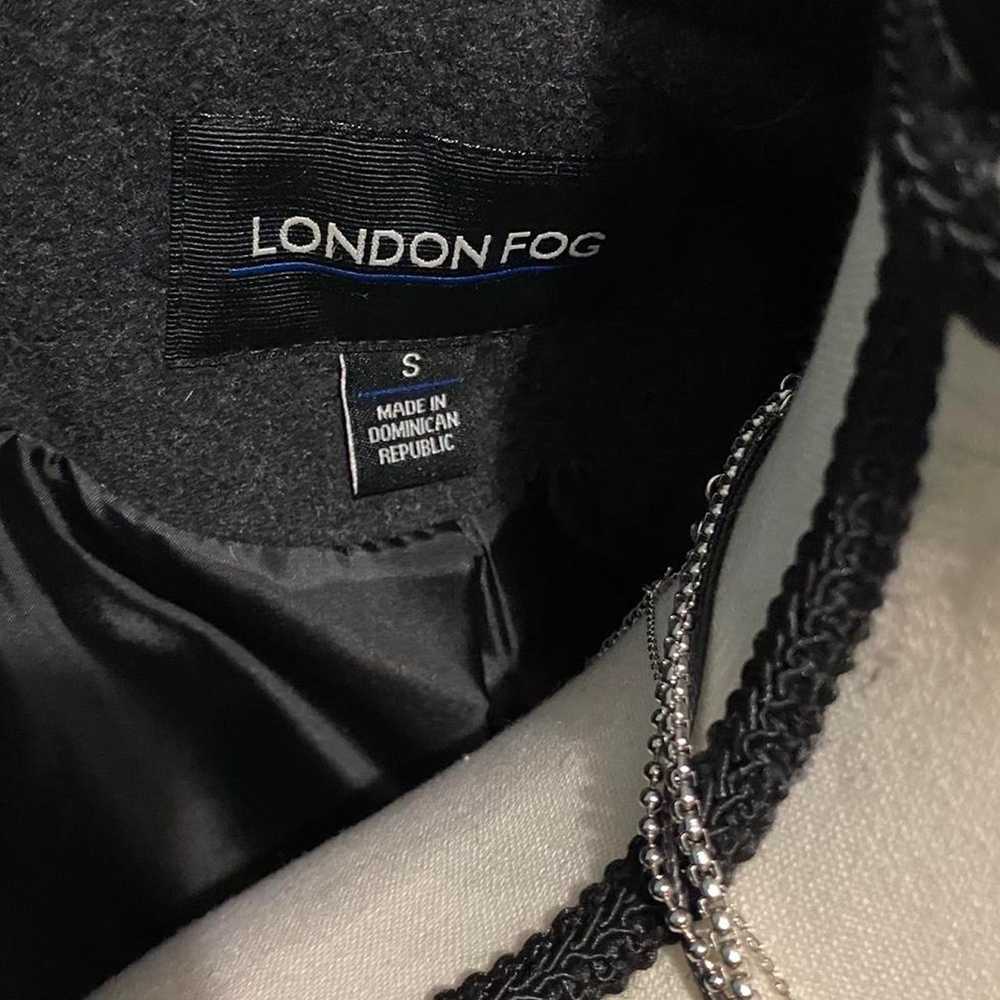 London Fog Vintage Grey Double Breasted Wool Coat… - image 4