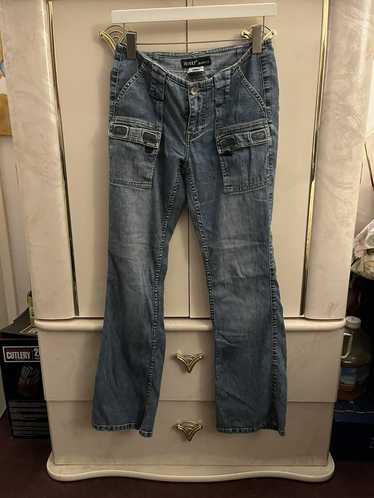 Vintage Vintage Y2K Revolt flared utility jeans
