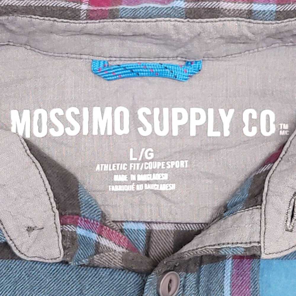 Mossimo Mossimo Madras Flannel Shirt Mens Size La… - image 3