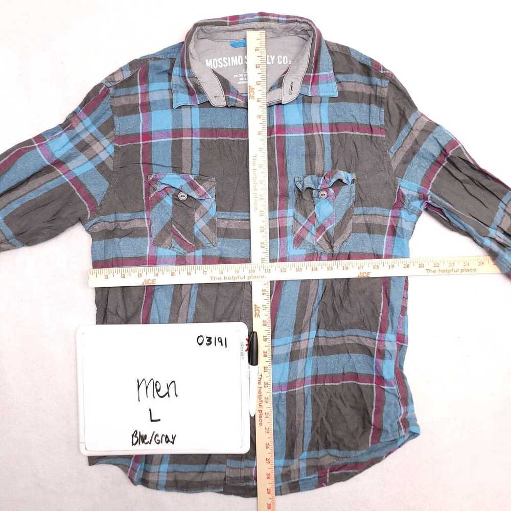 Mossimo Mossimo Madras Flannel Shirt Mens Size La… - image 6