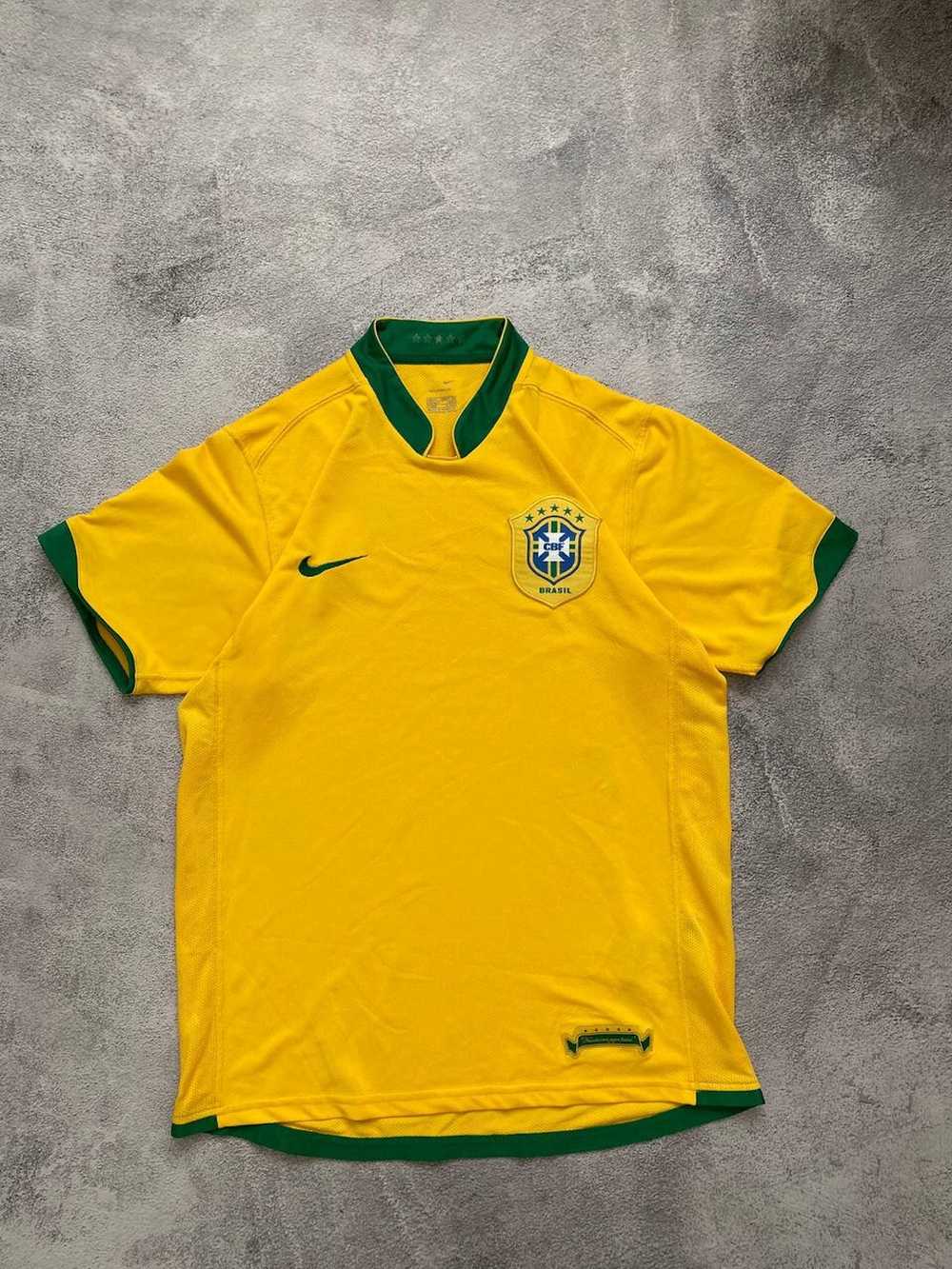 Nike × Soccer Jersey × Vintage Nike Brazil Sports… - image 1