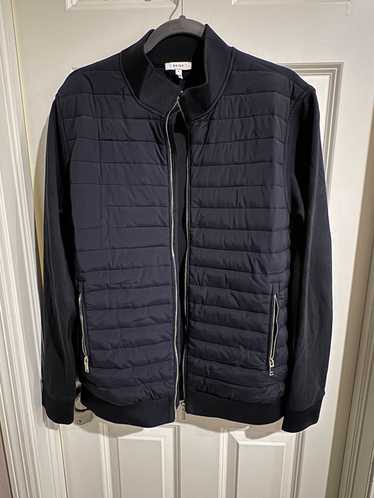 Reiss Reiss Flintoff Jacket - Navy Quilt and Knit 