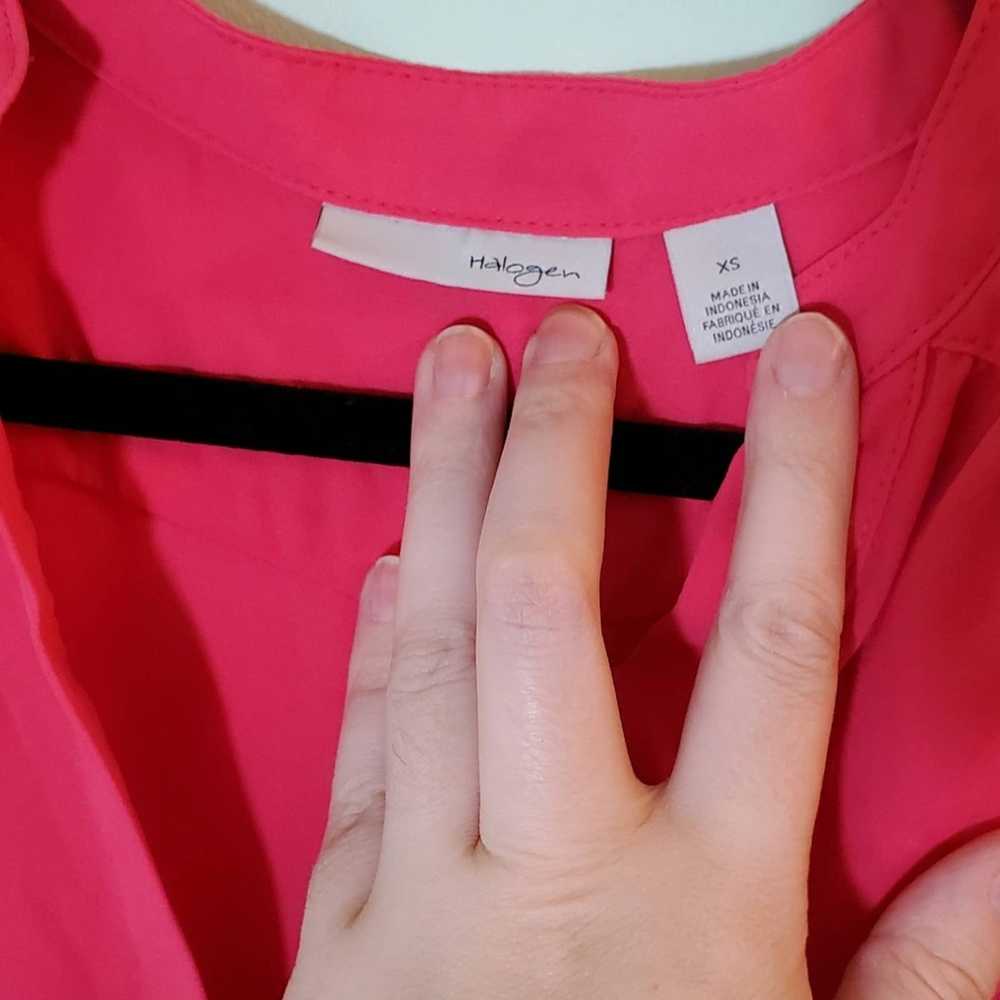 Other Halogen Barbiecore Bright Hot Pink Blouse w… - image 10