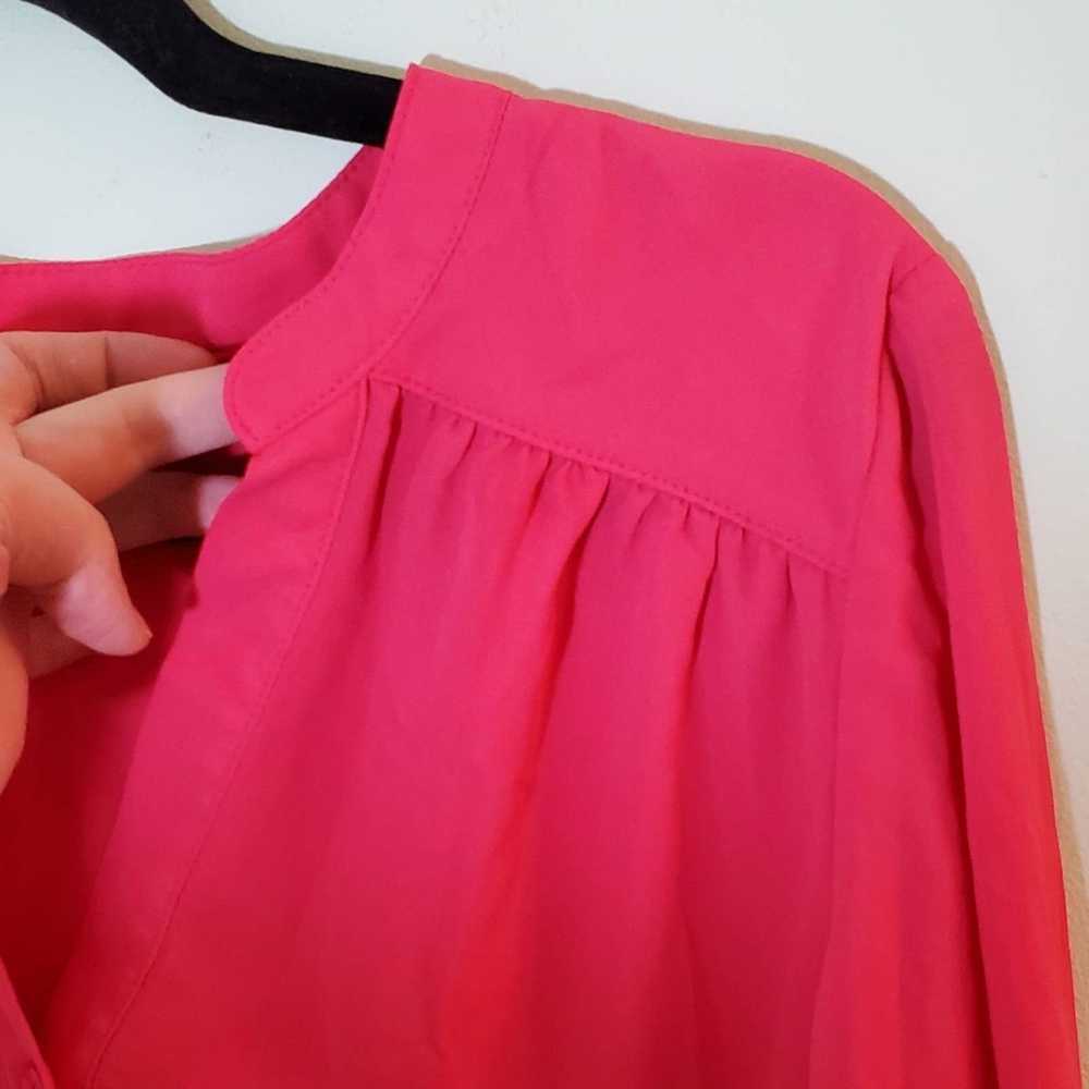 Other Halogen Barbiecore Bright Hot Pink Blouse w… - image 4