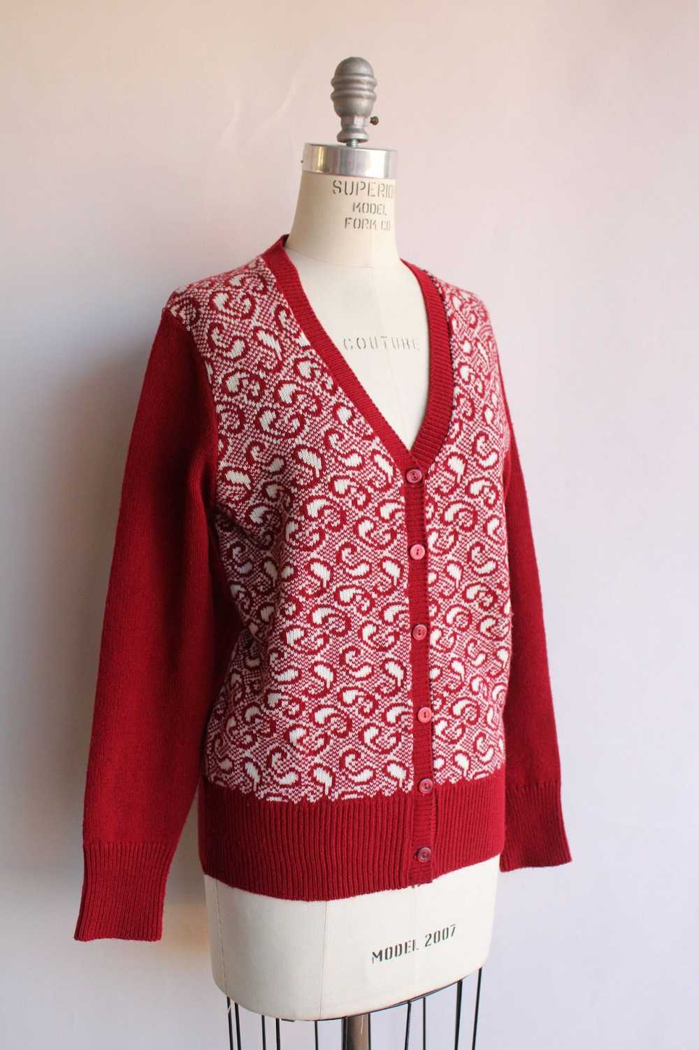 Vintage Vintage 1970s Cardigan Sweater, Full Fash… - image 6