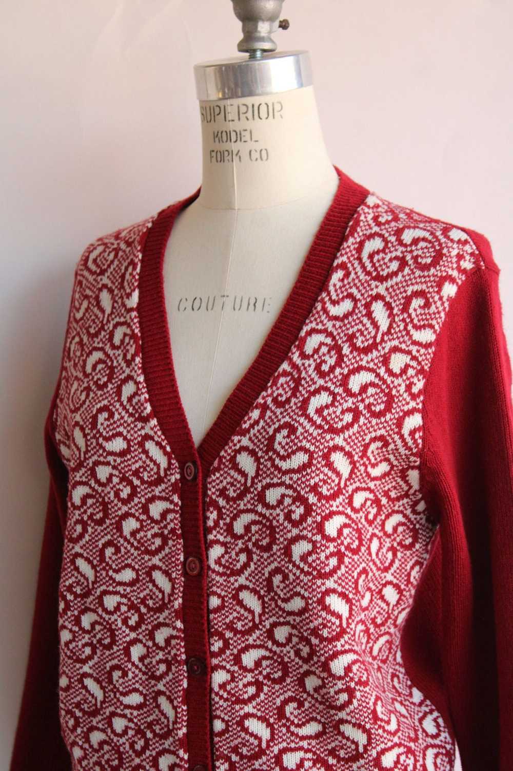 Vintage Vintage 1970s Cardigan Sweater, Full Fash… - image 8
