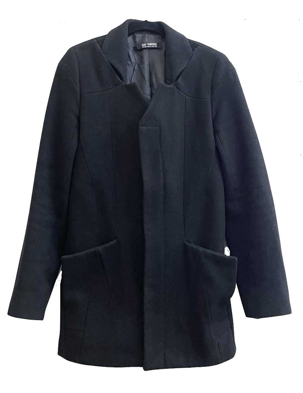 Raf Simons AW08 Complex Panel Wool Coat in Black - image 1