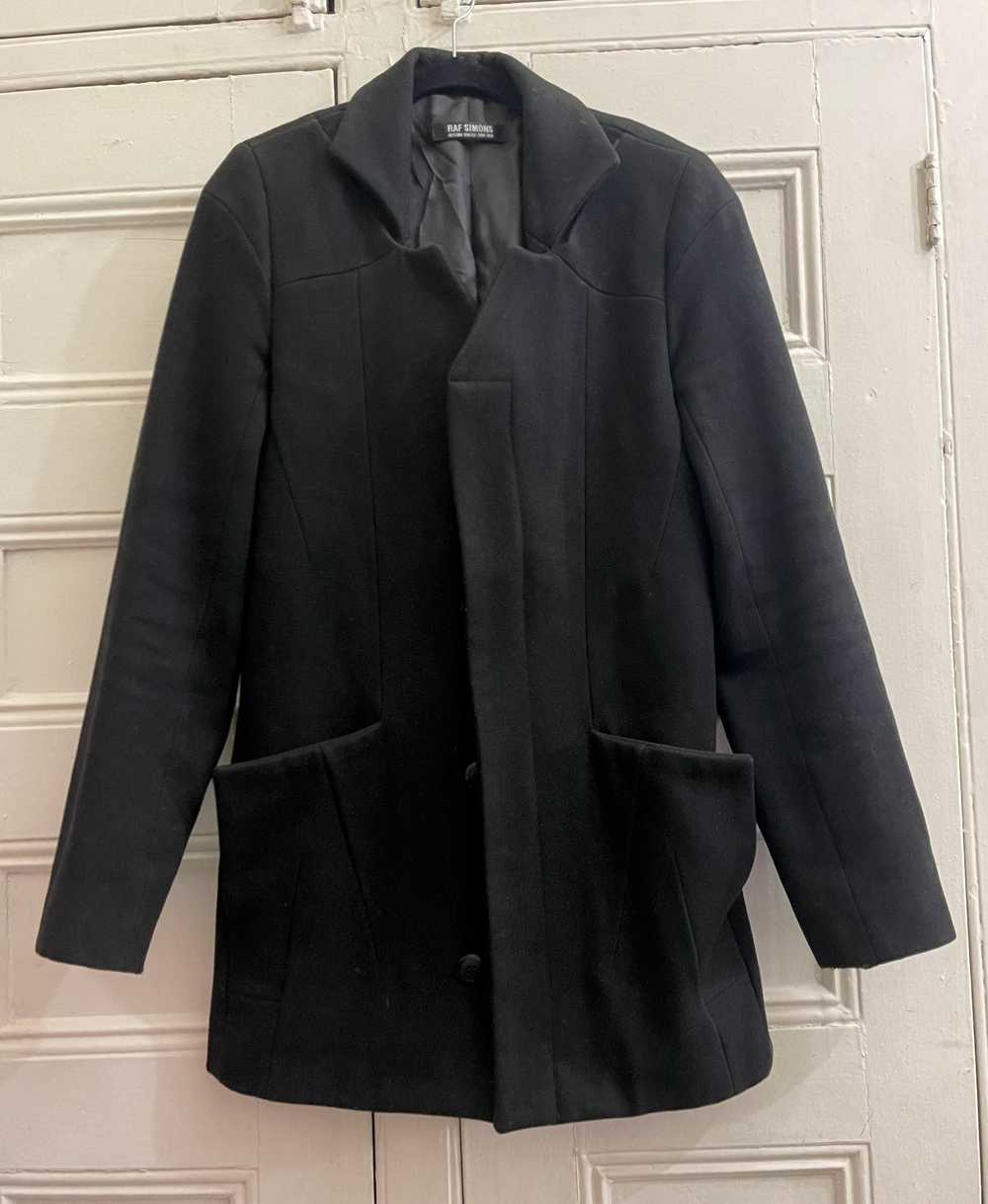 Raf Simons AW08 Complex Panel Wool Coat in Black - image 3