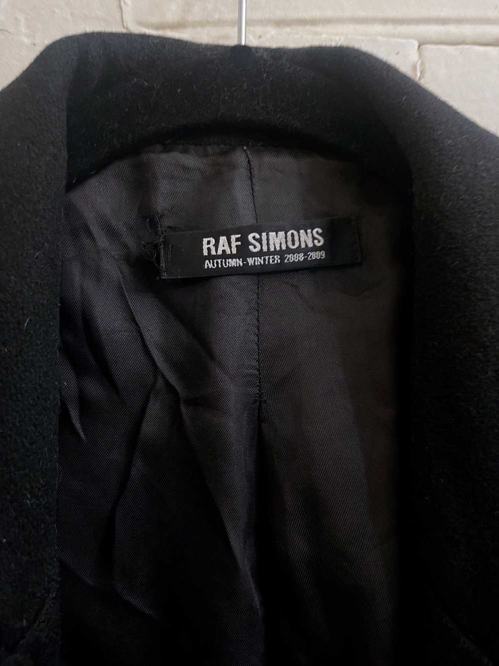 Raf Simons AW08 Complex Panel Wool Coat in Black - image 5