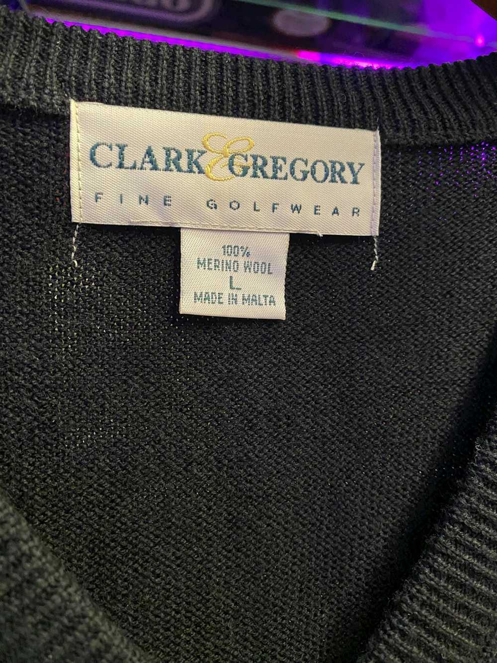 Vintage Clark & Gregory Fine Golfwear 100% Merino… - image 2