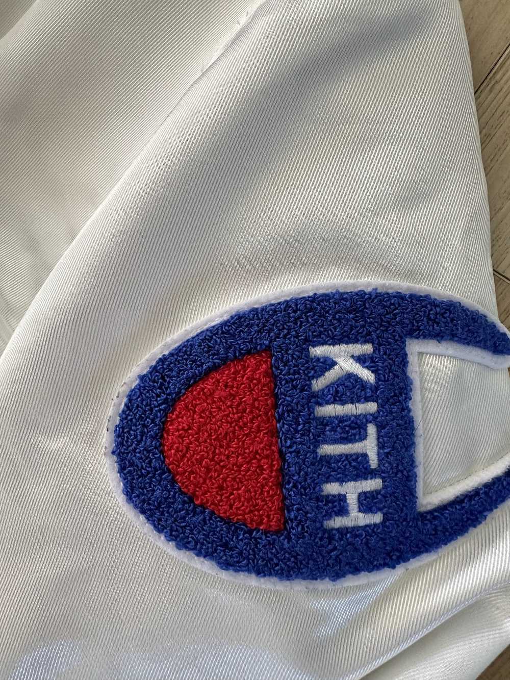 Champion × Kith White Baseball Jacket - image 2