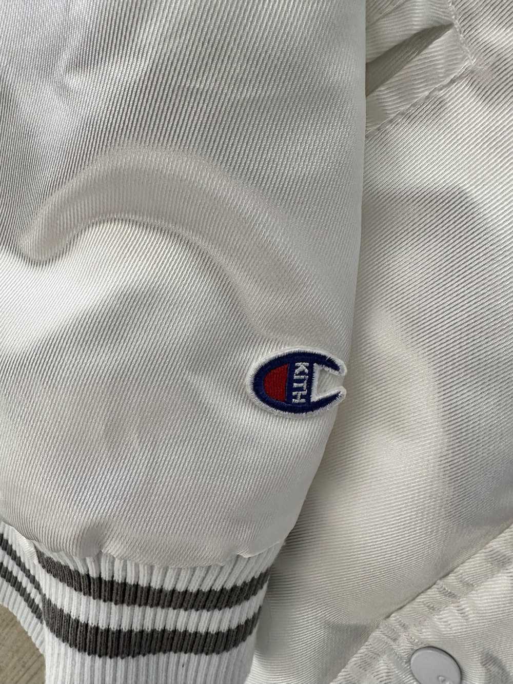 Champion × Kith White Baseball Jacket - image 3