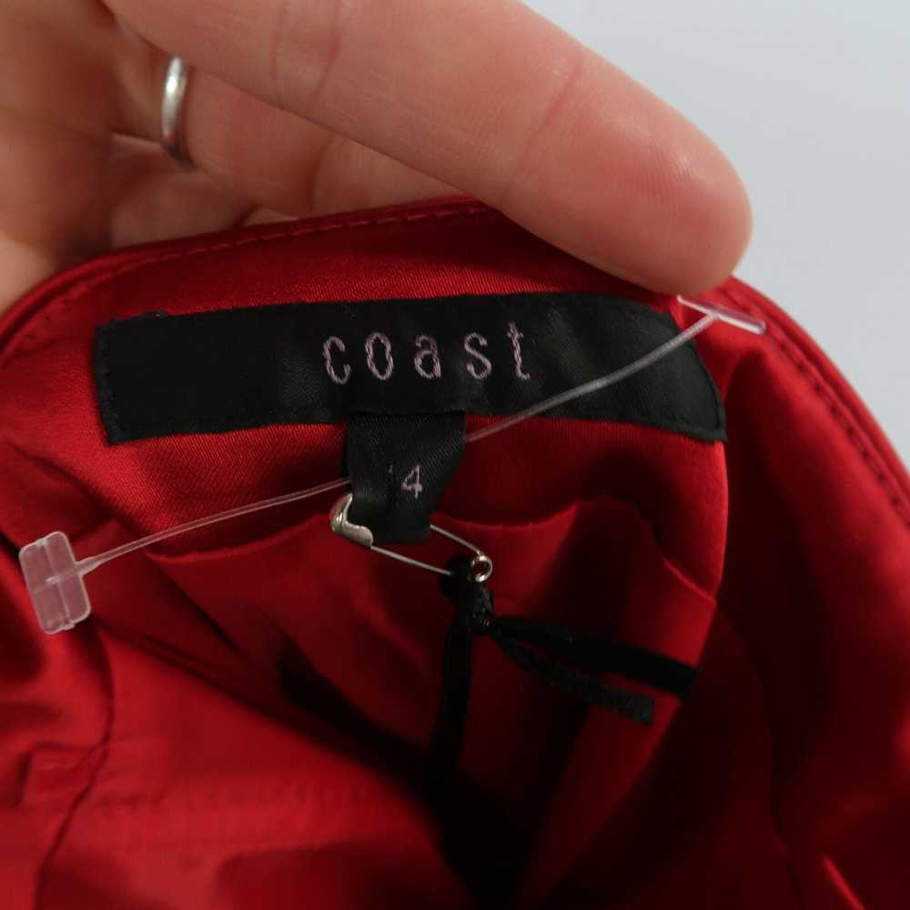 Vintage Coast Womens Dress Size 14 Red Sleeveless… - image 2